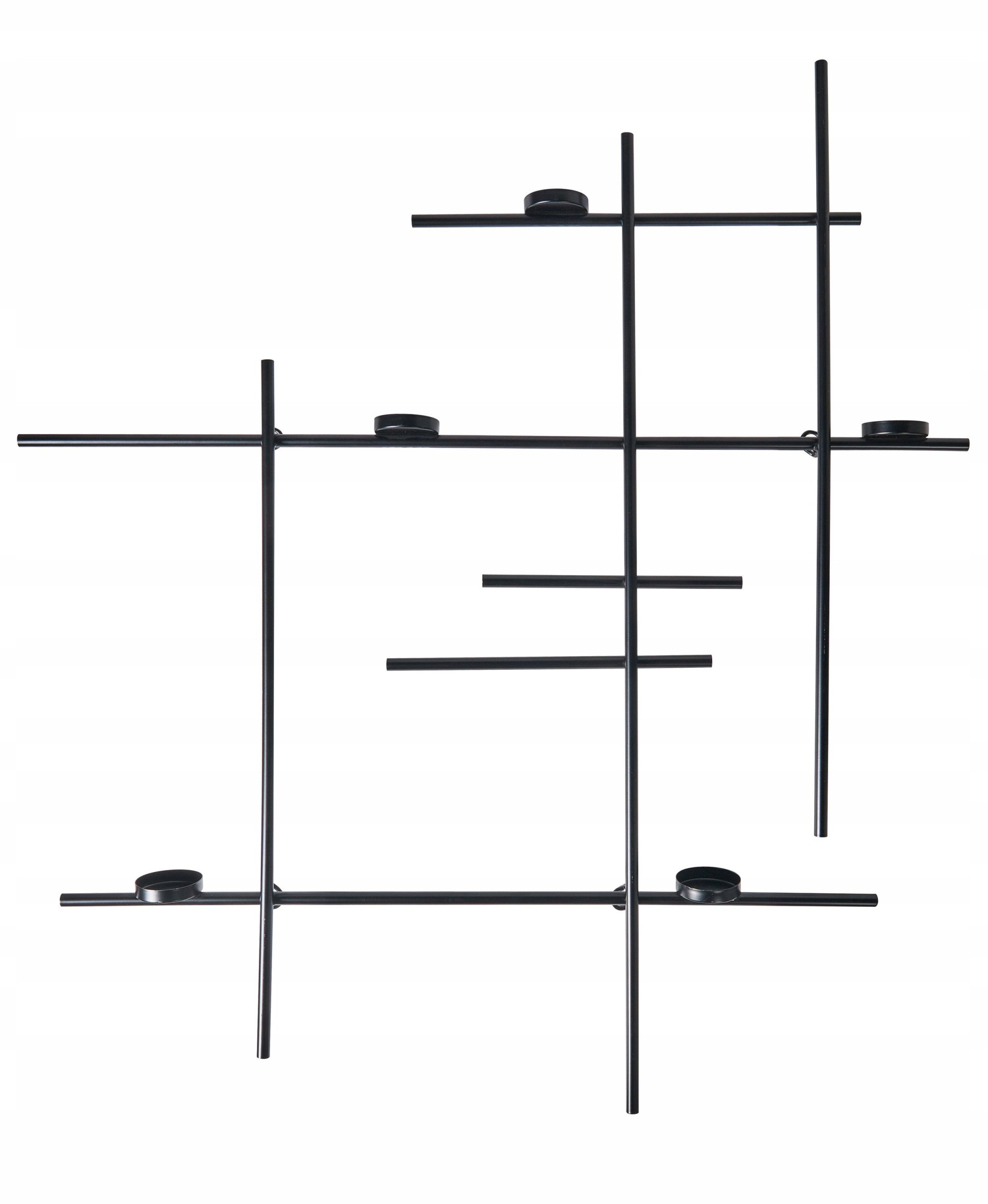 Świecznik wiszący PORTO 74 cm Czarny