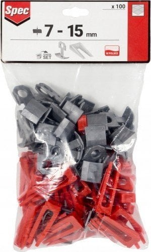 System poziomowania płytek klin + klips worek 100 szt