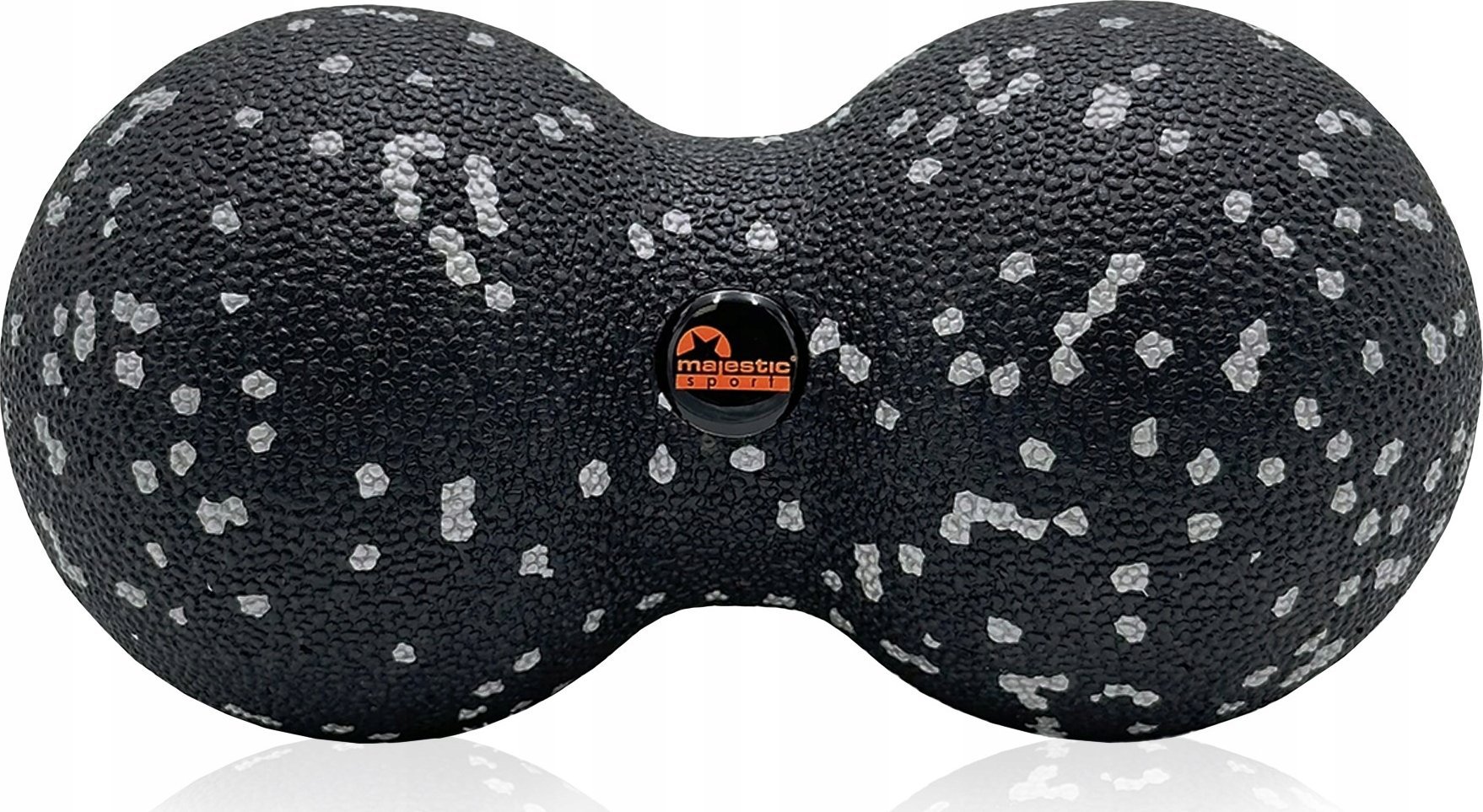 Piłka do masażu Majestic Sport TENSO DUO 16x8 cm czarno-szara