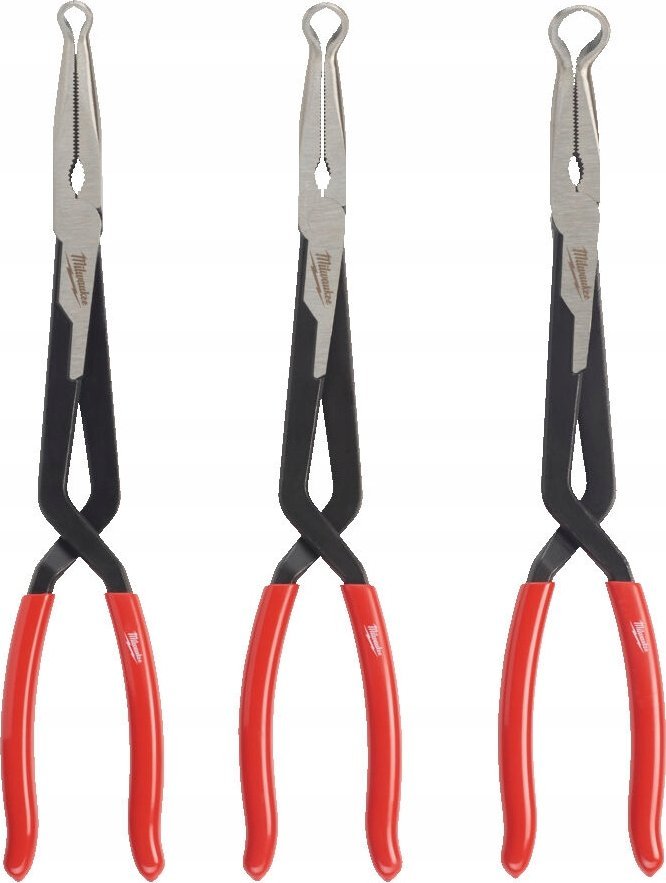 Milwaukee MILWAUKEE SZCZYPCE DŁUGIE ZE SZCZĘKAMI OCZKOWYMI ZESTAW (8, 12,7 ,19mm)