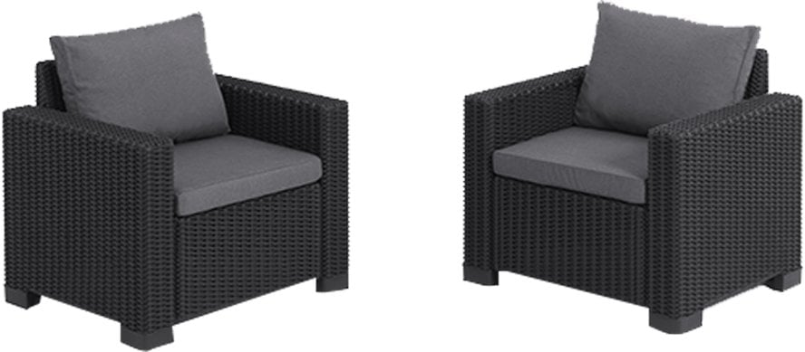 Garden chairs 2 pcs. California gray 8711245154503