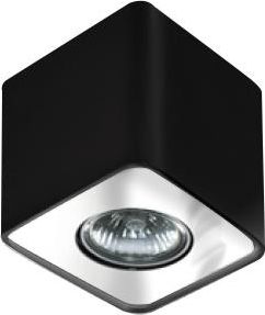 Lampa sufitowa Azzardo Azzardo Nino 1 AZ0736 FH31431S Plafon lampa sufitowa 1x50W GU10 czarny / chrom + żarówka LED za 1 zł GRATIS!