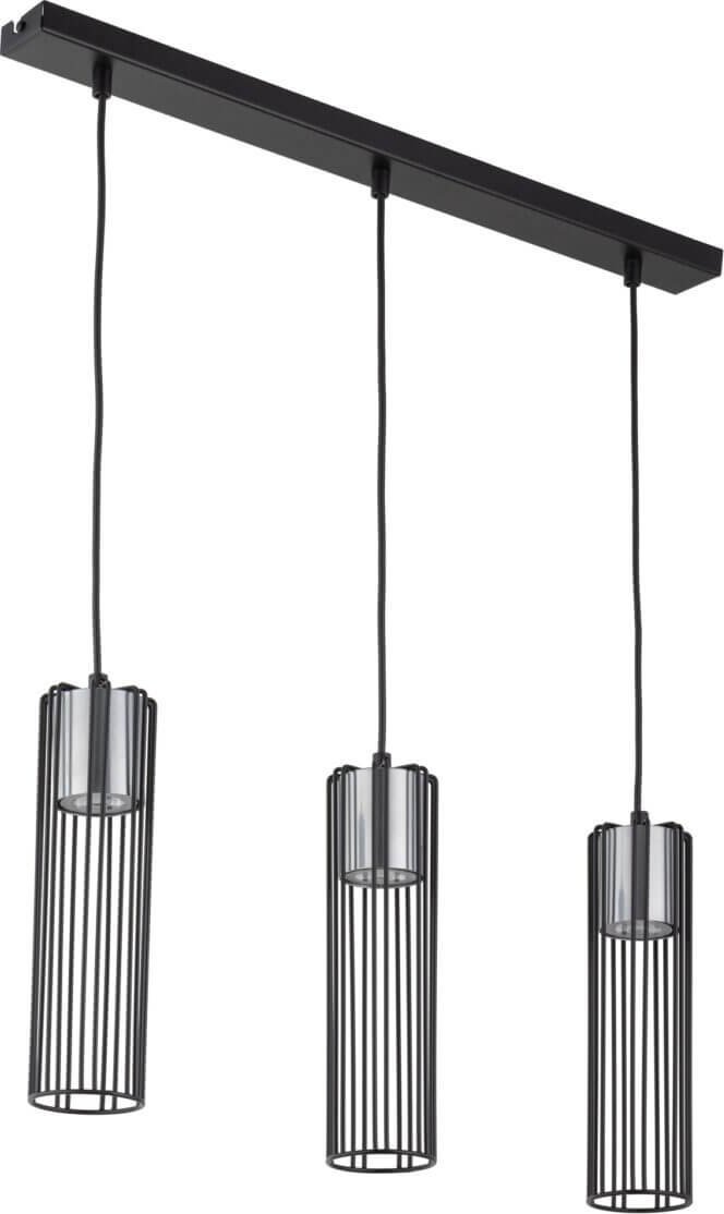 Lampa wisząca Sigma Kuchenna lampa wisząca Fobia druciana czarna srebrna