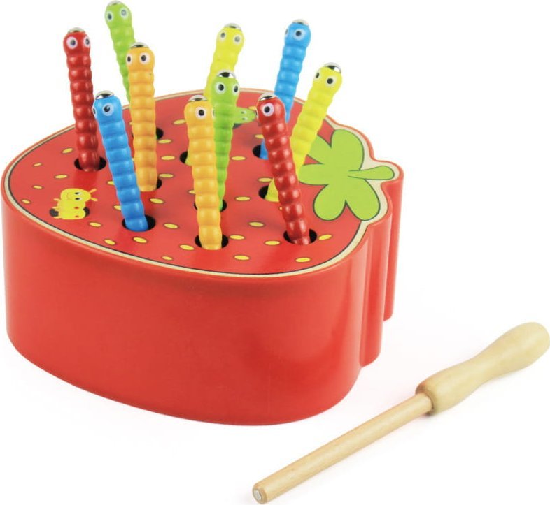 Skleplolki Drewniana gra edukacyjna dla dzieci Złap robaczka