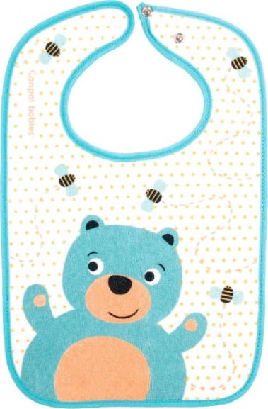 Canpol Śliniak bawełniany z zatrzaskiem Cute Animals Miś 15/104 Canpol babies