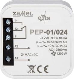 Zamel Przekaźnik elektromagnetyczny dopuszkowy 24VAC/DC 10A PEP-01/024 EXT10000257