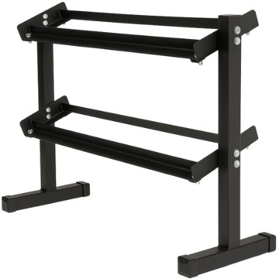 Stojak na hantle 2-poziomowy Compact UNDERFIT regulowana szerokość 350 kg