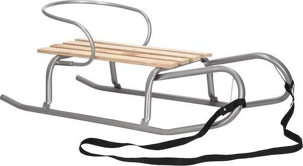 Springos Sanki metalowe z oparciem dla dzieci szare UNIWERSALNY