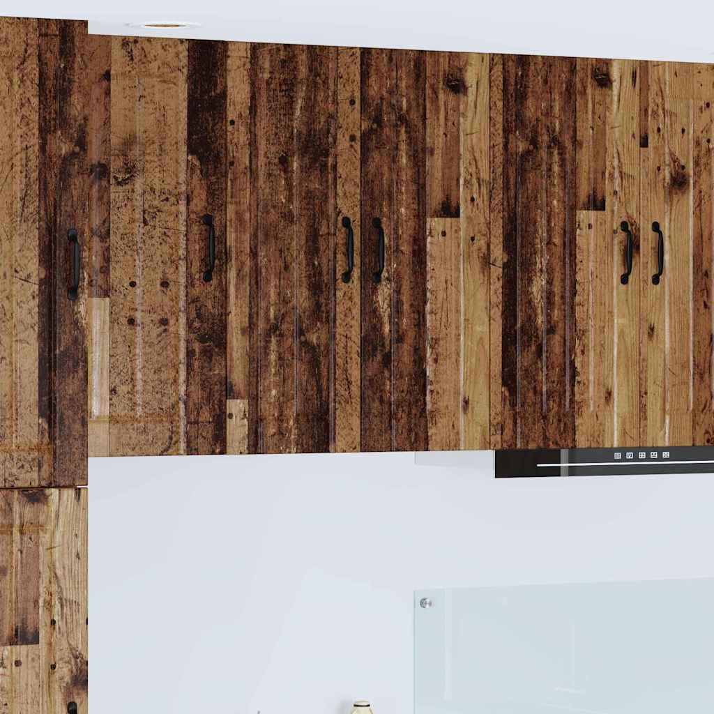 vidaXL Szafka kuchenna wisząca z półką Stare drewno 60 x 31 x 80 cm