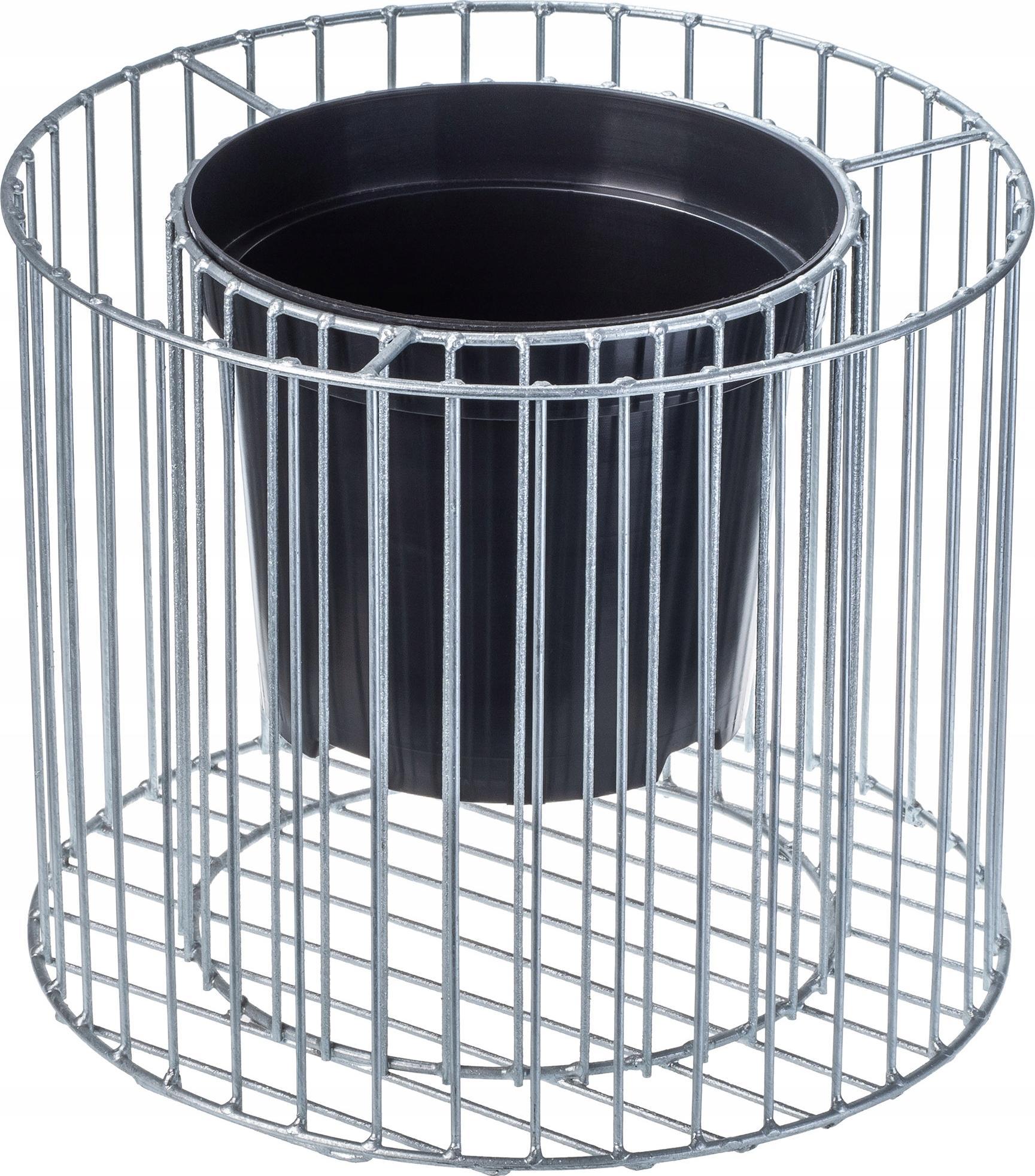 Kadax DONICA OGRODOWA GABIONOWA ZE STALI 39CM OCYNKOWANA