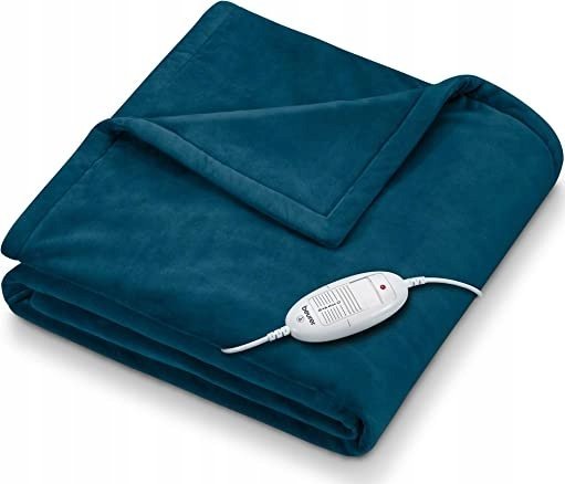 Beurer Beurer heated blanket HD75 Cosy Ocean, electric blanket (dark blue, 130 x 180 cm)