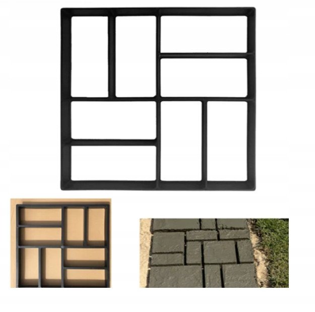 Wielorazowa Forma do KOSTKI BRUKOWEJ ZALEWANA BETONEM 40cm ŚCIEŻKA CHODNIK