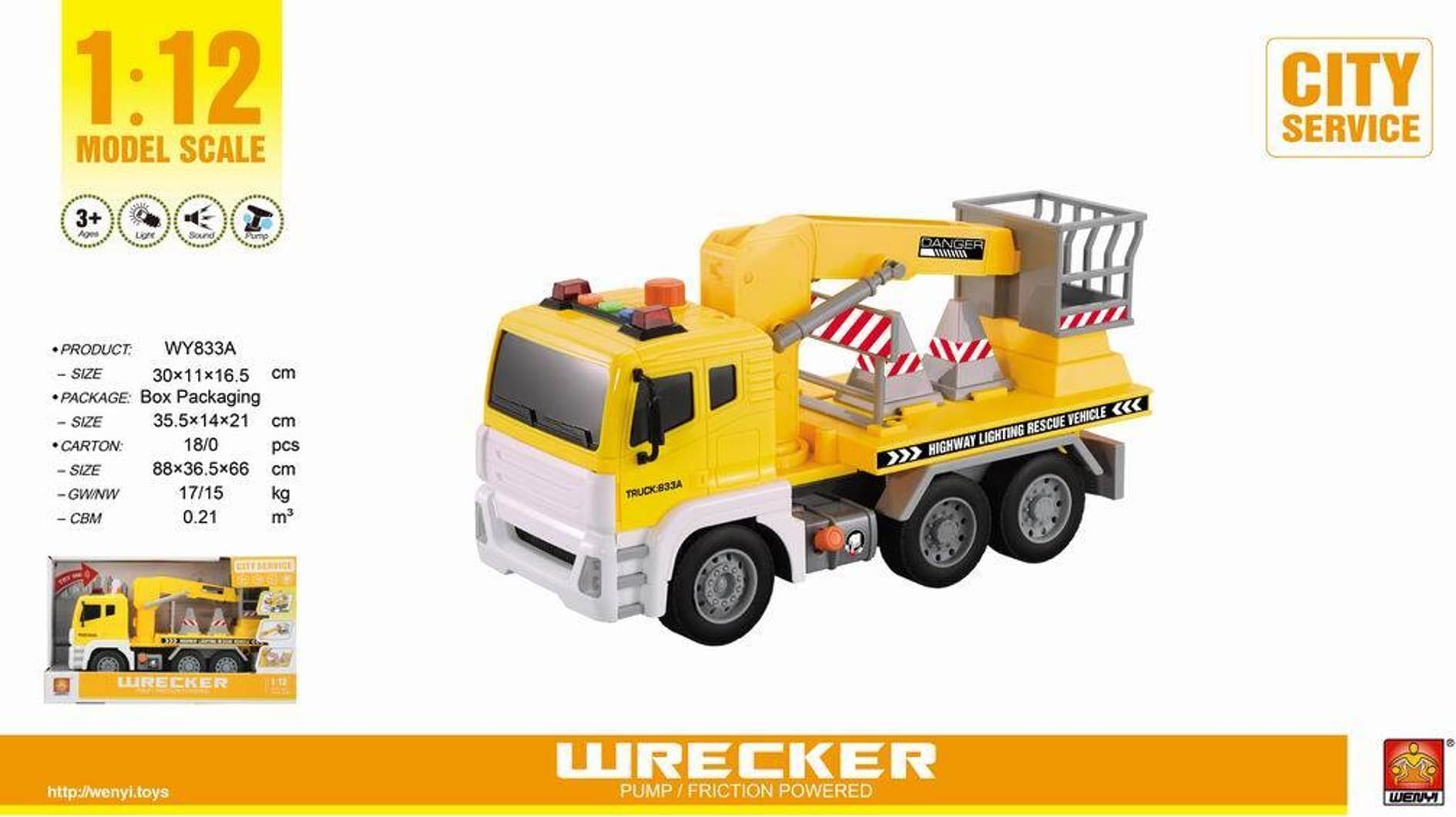 Maksik Pojazd budowalny WY833A