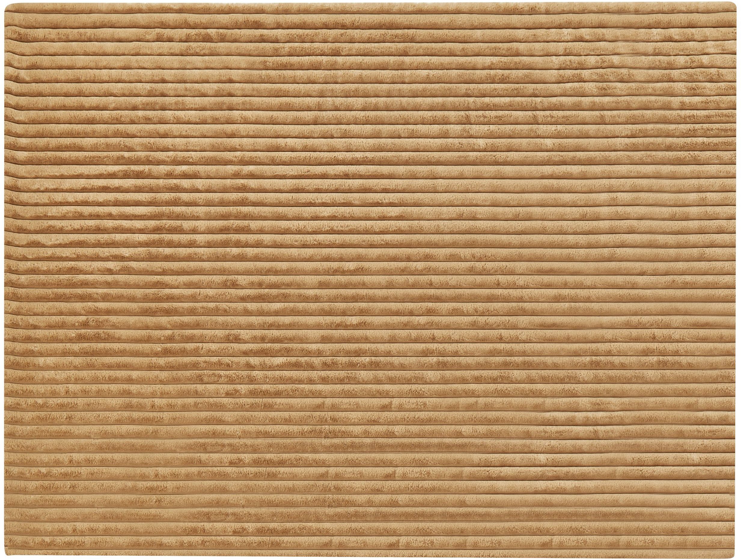 Narzuta na łóżko RAKYA Sztuczne futro 150 x 200 cm Jasnobrązowy