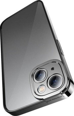 Baseus Zestaw ochronny Baseus Glitter przeźroczyste etui i szkło hartowane do iPhone 14 Plus (czarny)