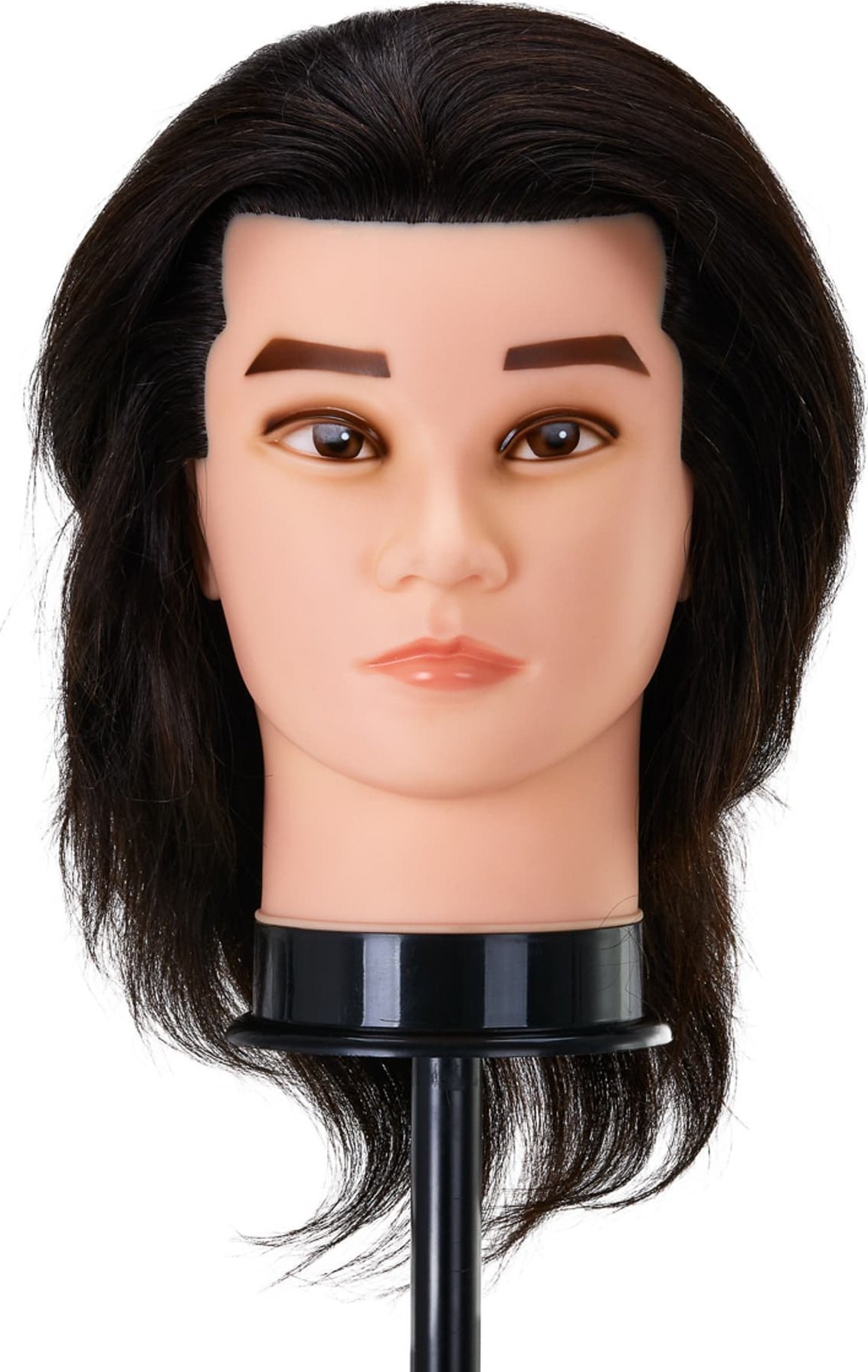 Activeshop Główka treningowa fryzjerska Gabbiano WZ3 naturalne włosy, kolor 1H, długość 8"