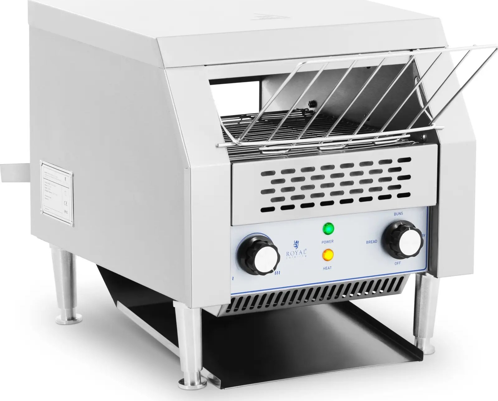 Royal Catering Opiekacz toster przelotowy do chleba bułek 350 szt./h 2200 W Opiekacz toster przelotowy do chleba bułek 350 szt./h 2200 W