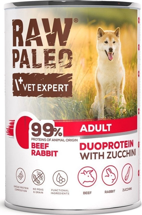 Raw Paleo Beef&Rabbit Adult Can 400g