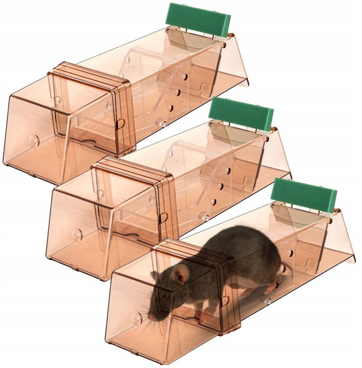 Żywołapki na myszy BESTIF BZM02 plastikowe 3szt