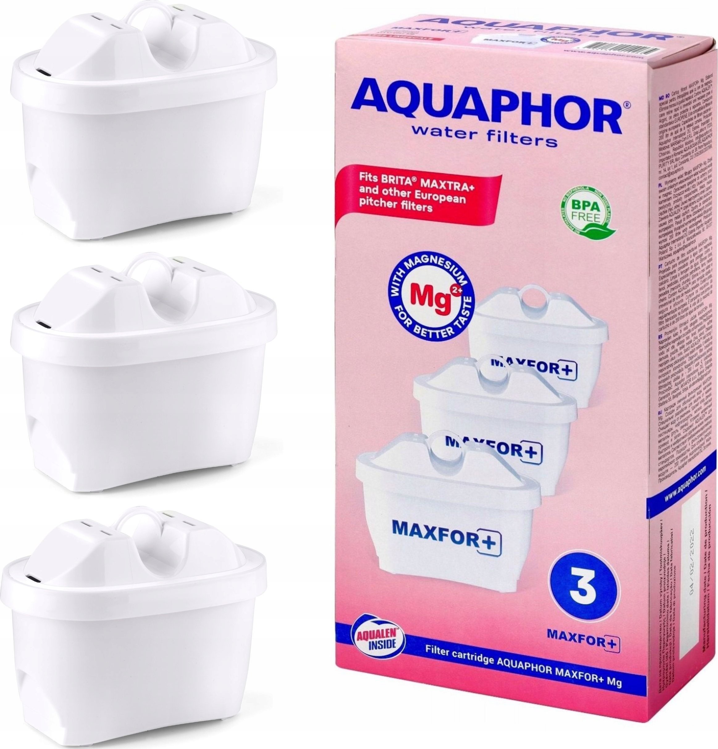 Filtr Wkład filtrujący Aquaphor Maxfor+ Mg magnez 3 szt.