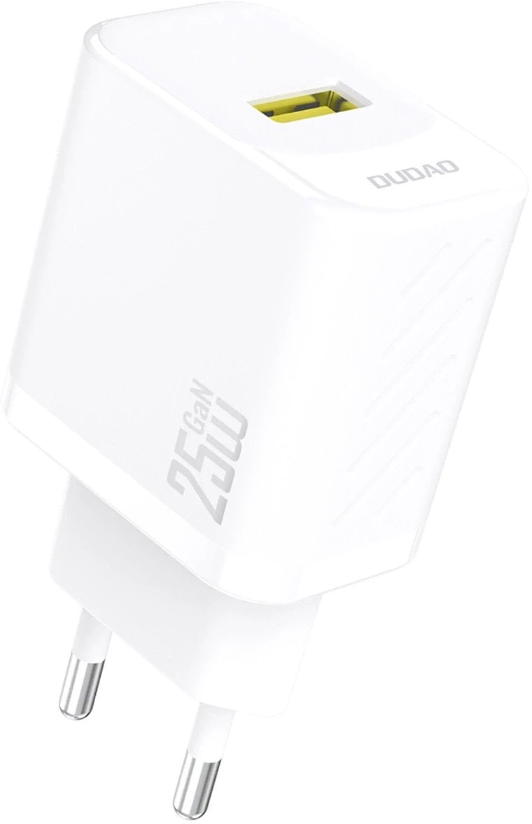 Ładowarka sieciowa GaN 25W USB-A - biała Ładowarka sieciowa GaN 25W USB-A - biała