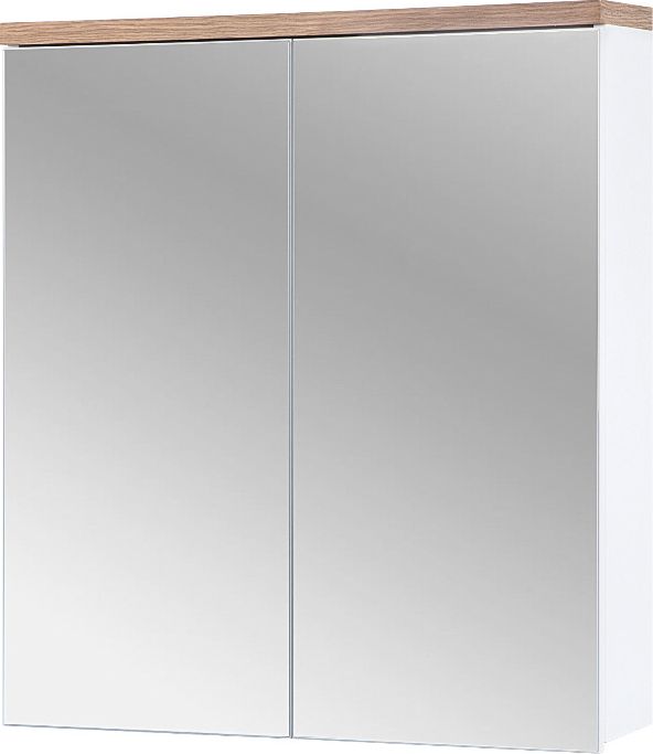 Comad Szafka łazienkowa BALI 80 cm biała z lustrem COMAD