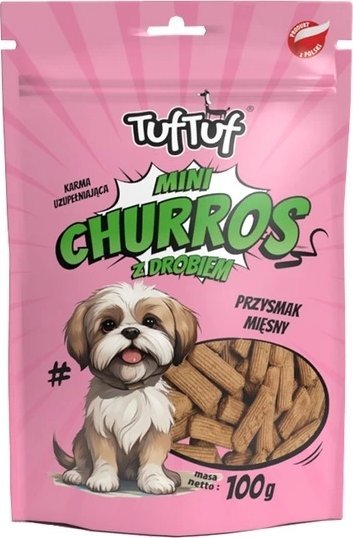 BULT TUF TUF Przysmak Dla Psa Mini Churros z Drobiem 100g