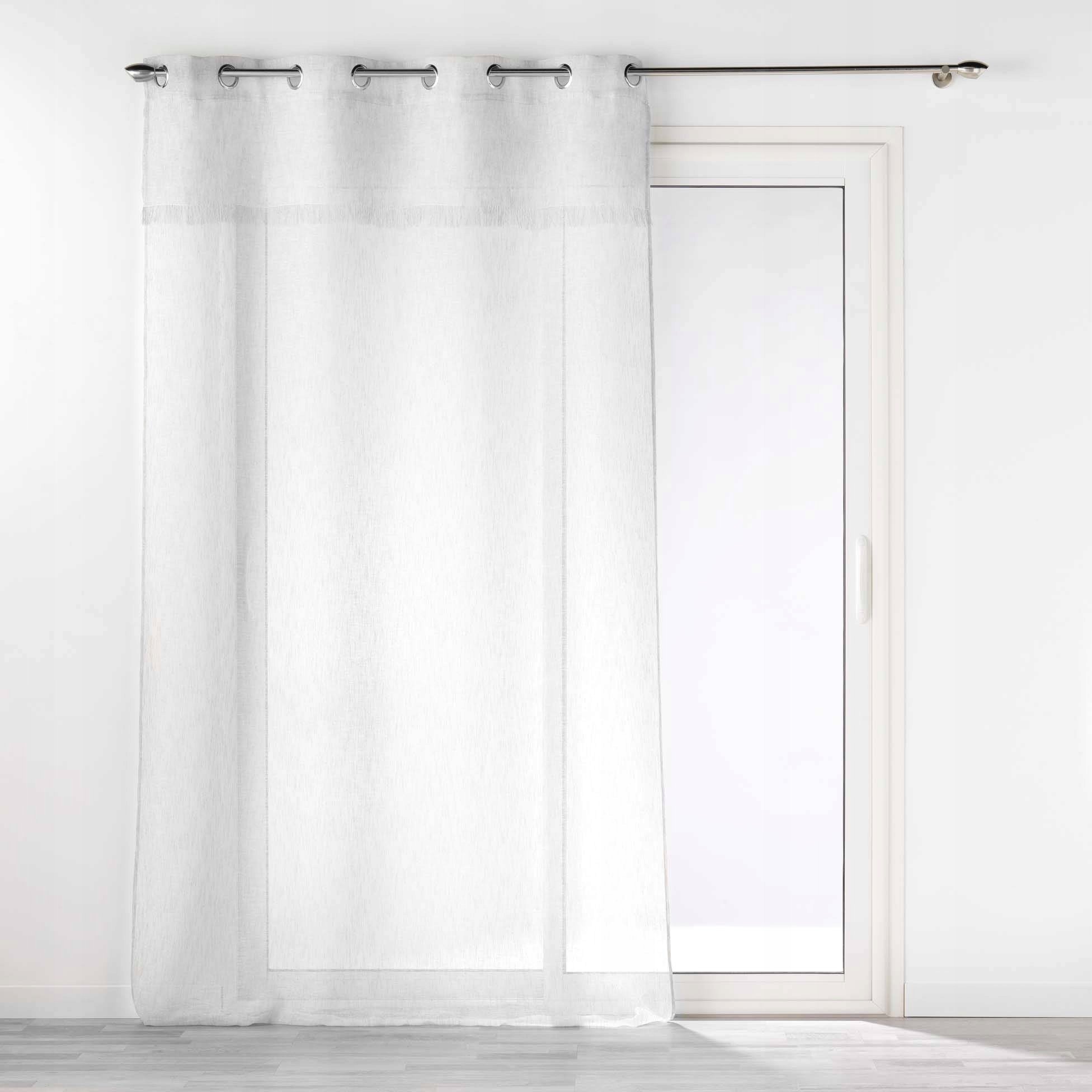 Douceur d`Interieur Firanka na przelotkach z frędzlami ELEANIA, 140 x 240 cm