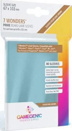 Gamegenic Gamegenic: Prime 7 Wonders Sleeves (67x103 mm), 80 sztuk