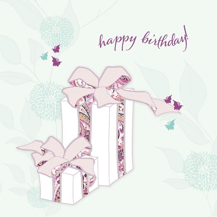 Clear Creation Karnet Swarovski Kwadrat Urodziny Prezenty