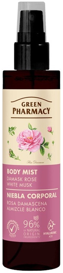 Green Pharmacy Mgiełka do ciała Róża Damasceńska i Białe Piżmo 150ml