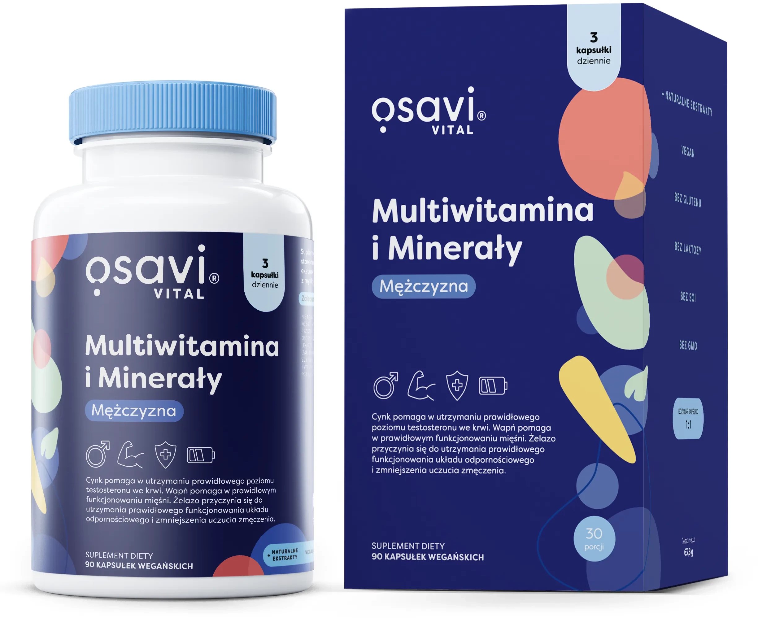 Osavi - Multiwitaminy i Minerały Mężczyzna, 90 vkaps