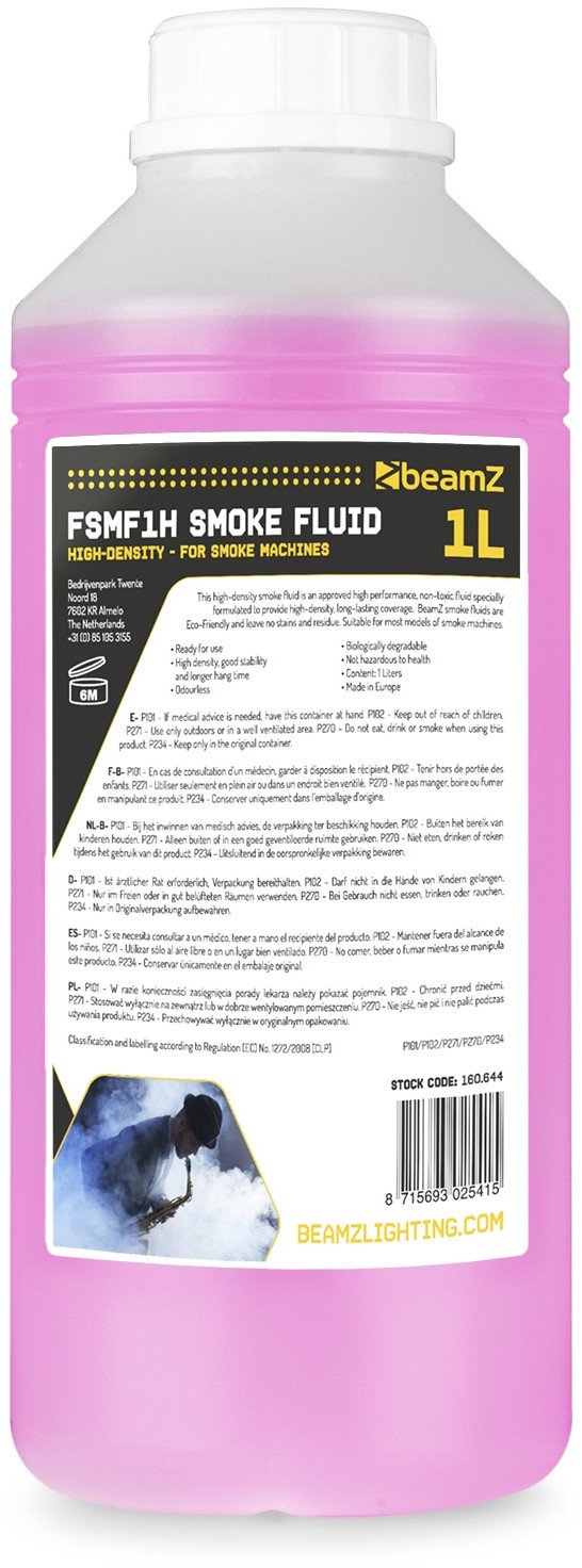 Płyn do wytwornicy dymu gęstego 1L BeamZ one size