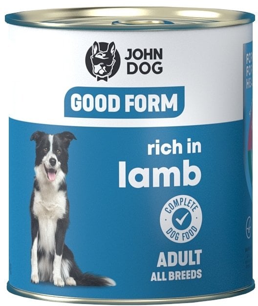John Dog GOOD FORM Dorosły z jagnięciną karma 800g