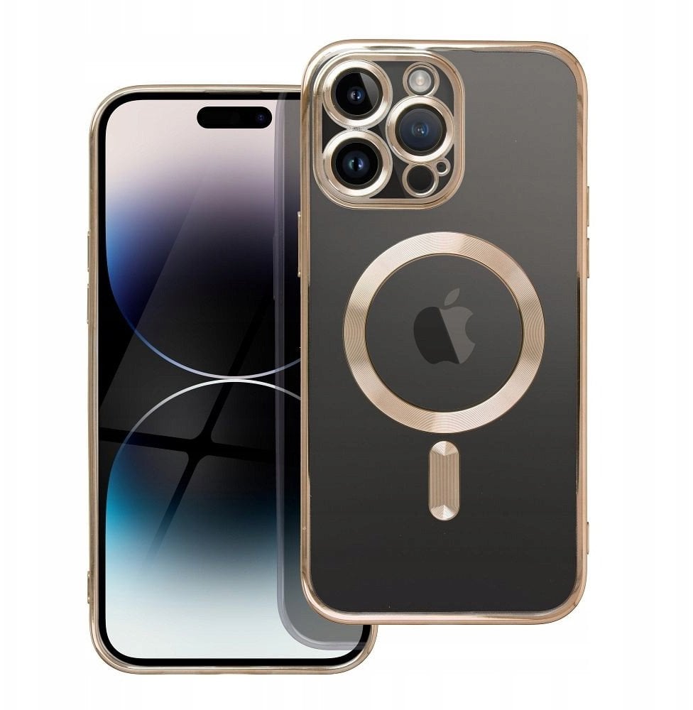 Futerał ELECTRO MAG COVER kompatybilny z MagSafe do IPHONE 16 Pro Max złoty