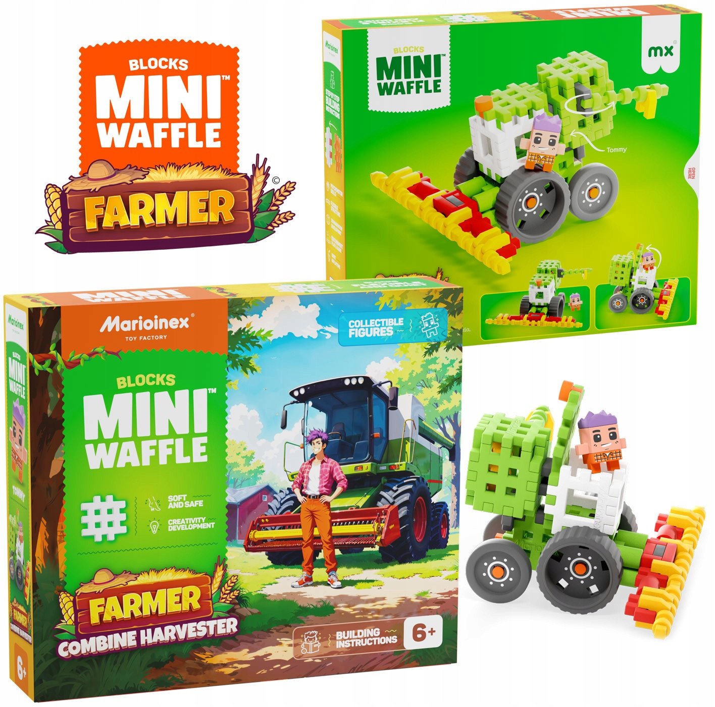 Marioinex Mini Waffle Farmer Kombajn 60 el