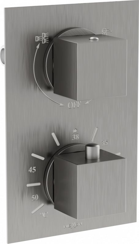 Bateria wannowa Mexen Cube podtynkowe grafit