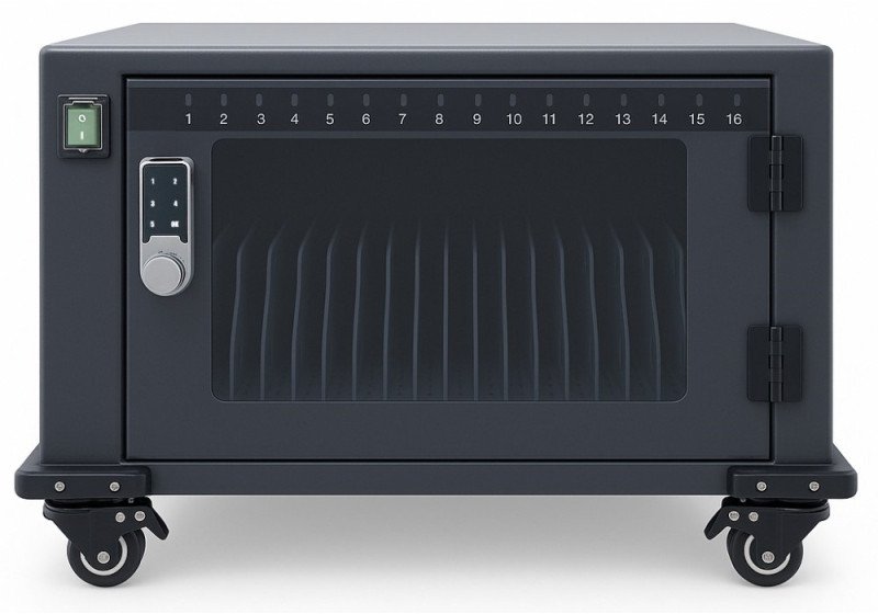 Szafa do ładowania 16 tabletów smartfonów USB-C 16x 45W