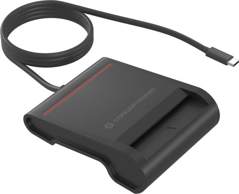 Czytnik Conceptronic CONCEPTRONIC Smart ID Card Reader USB-C SCR01BC schwarz
