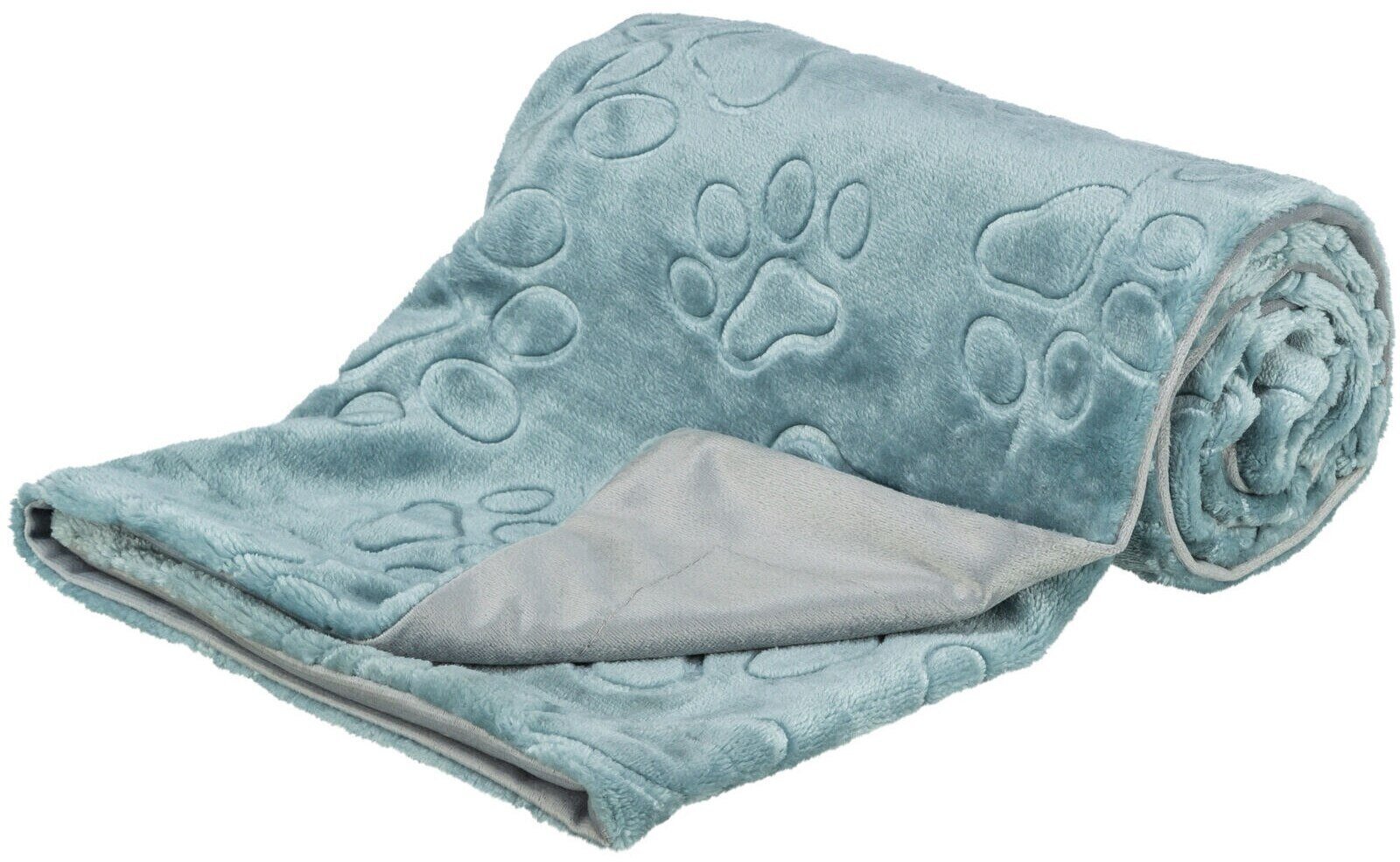 Monroe Barry, koc, dla psa i kota, miękki plusz, niebiesko-szary 150 × 100 cm