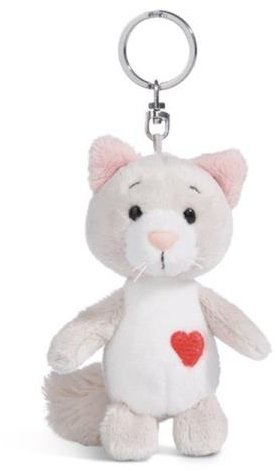 NICI 49400 Brelok pluszowy Kot fluffy Love 10cm GREEN