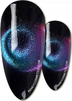 Reney Cosmetics Lakier hybrydowy Reney Cat Eye Kocie oko 9D Magic Space 11 10ml uniwersalny