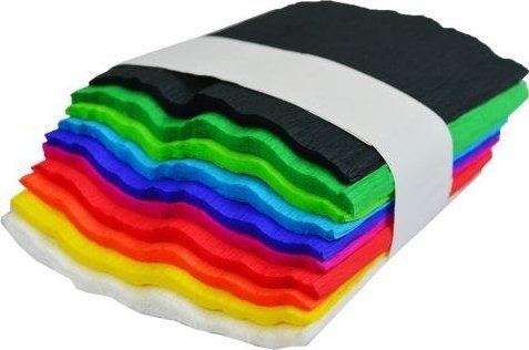 SCHEMAT Bibuła marszczona kostka A6 MIX kolorów 6144