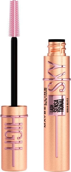Maybelline Lash Sensational Sky High brokatowy topper do rzęs Rosegold Glitz 7.5ml