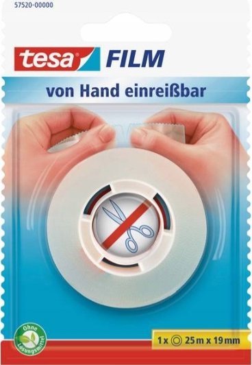 Tesa TESA 57520 25 m Polipropylen (PP) Półprzezroczysty 1 szt.