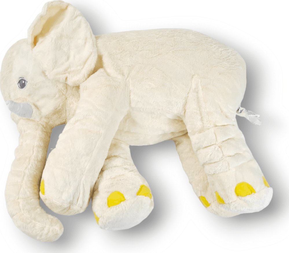 Blue Ride Przytulanka Słonik podusia Słoń pluszowy poduszka 60 cm Biały Ecru