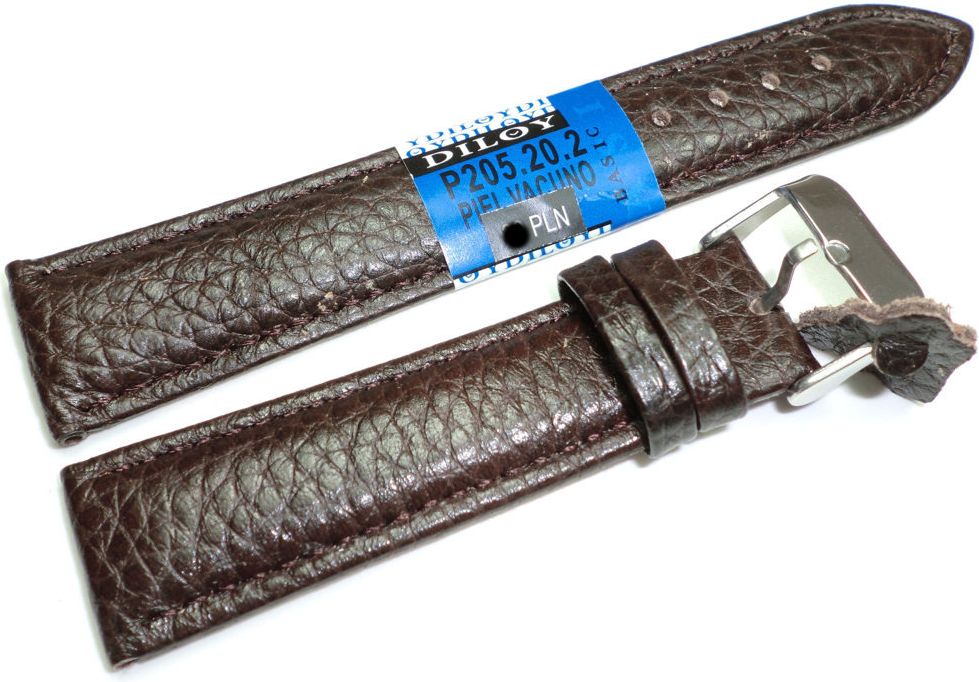 Diloy Skórzany pasek do zegarka 20 mm Diloy P205.20.2