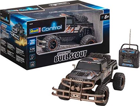 Revell Revell Control RC Car - zdalnie sterowany samochód z pilotem 27 MHz, stabilna konstrukcja, duże koła dla dobrej mobilności w terenie, oświetlen