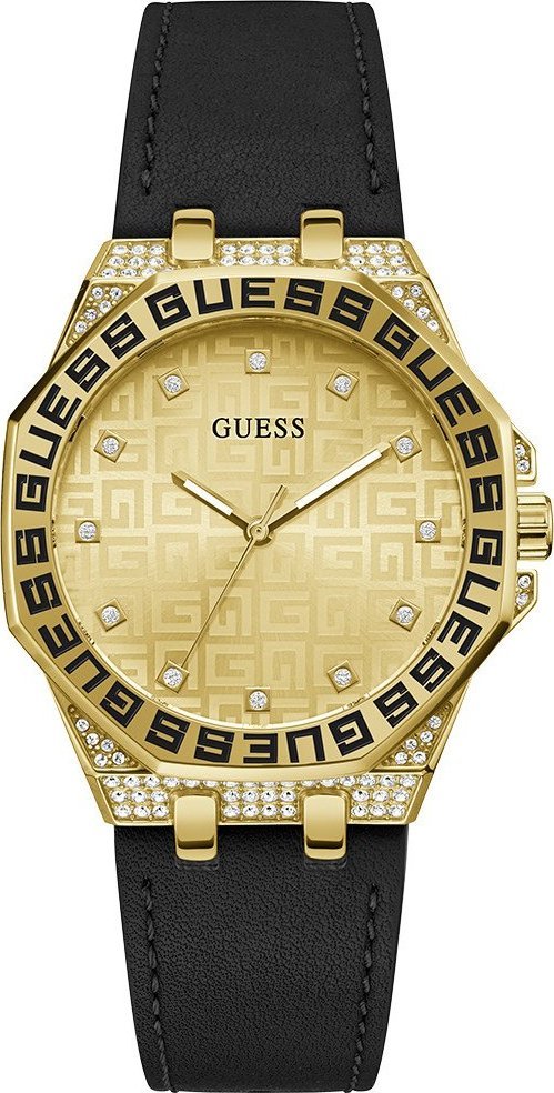 Zegarek Guess Zegarek damski Guess GW0547L3 CYRKONIE czarny