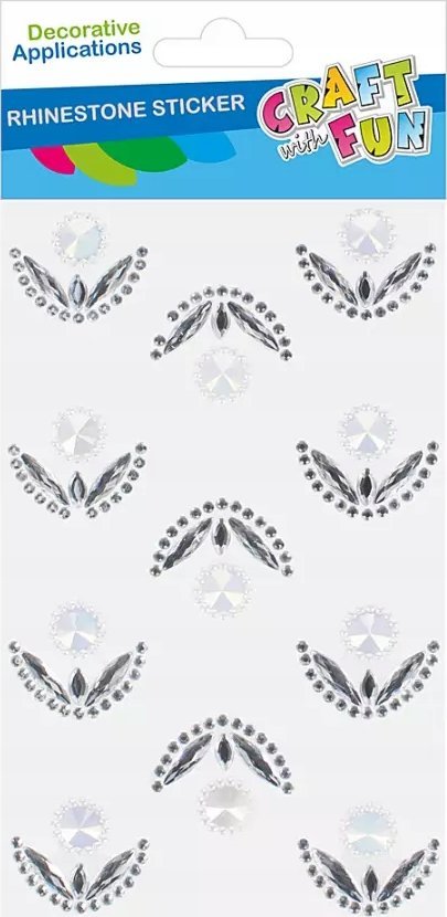 Craft with Fun OZDOBA DEK KRYSZT SPRZYL KWIAT 11SZT CF 12/288